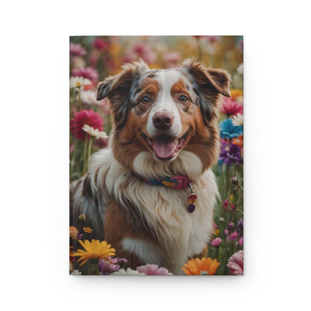 Australian Shepherd Notebook, Aussie Dog Writing Journal, Gift for ...