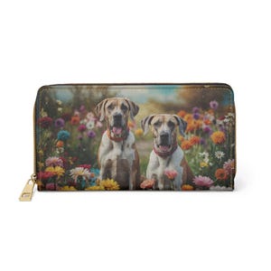 Cartera para gran danés, accesorio para amantes de los perros grandes, cartera para perros de raza grande, regalo para gran danés para ella