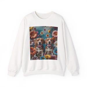 Beagle Unisex Crewneck Sweatshirt, Cozy Beagle Lover Gift, Dog Mom Beagle Sweater, Unisex Jumper for Beagle Fans, Beagle Hound gift