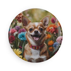Imán para nevera de chihuahua, bonito regalo para amantes de los perros, divertida decoración de cocina para perros pequeños, regalo para mamá perruna, idea de regalo para dueños de mascotas
