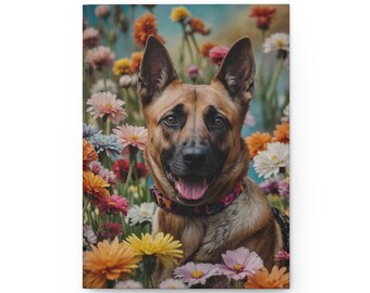 Notitieboekje Belgische Mechelaar, Mechelaar Dog Lover Journal, cadeau voor Belgische Mechelaar-eigenaren, notitieboekje hondenliefhebber