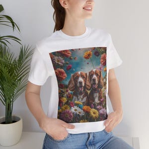 Cocker Spaniel Unisex T-Shirt, Spaniel Dog Lover Tee, Gift for Cocker Parents, USA Made T-Shirt, Spaniel Mom
