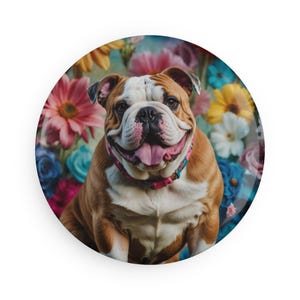 English Bulldog Fridge Magnet, Funny Dog Lover Gift, Cute Bulldog Kitchen Decor, Dog Mom Stocking Stuffer, Pet Owner Gift Idea