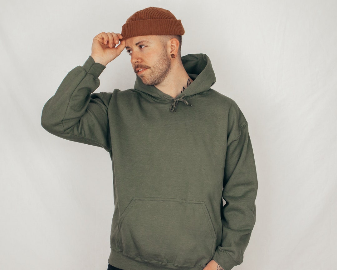 Gildan Sweat à Col Ras Du Cou Homme - 50% Coton 50% Polyester - Coupe Classique 270 G/m²