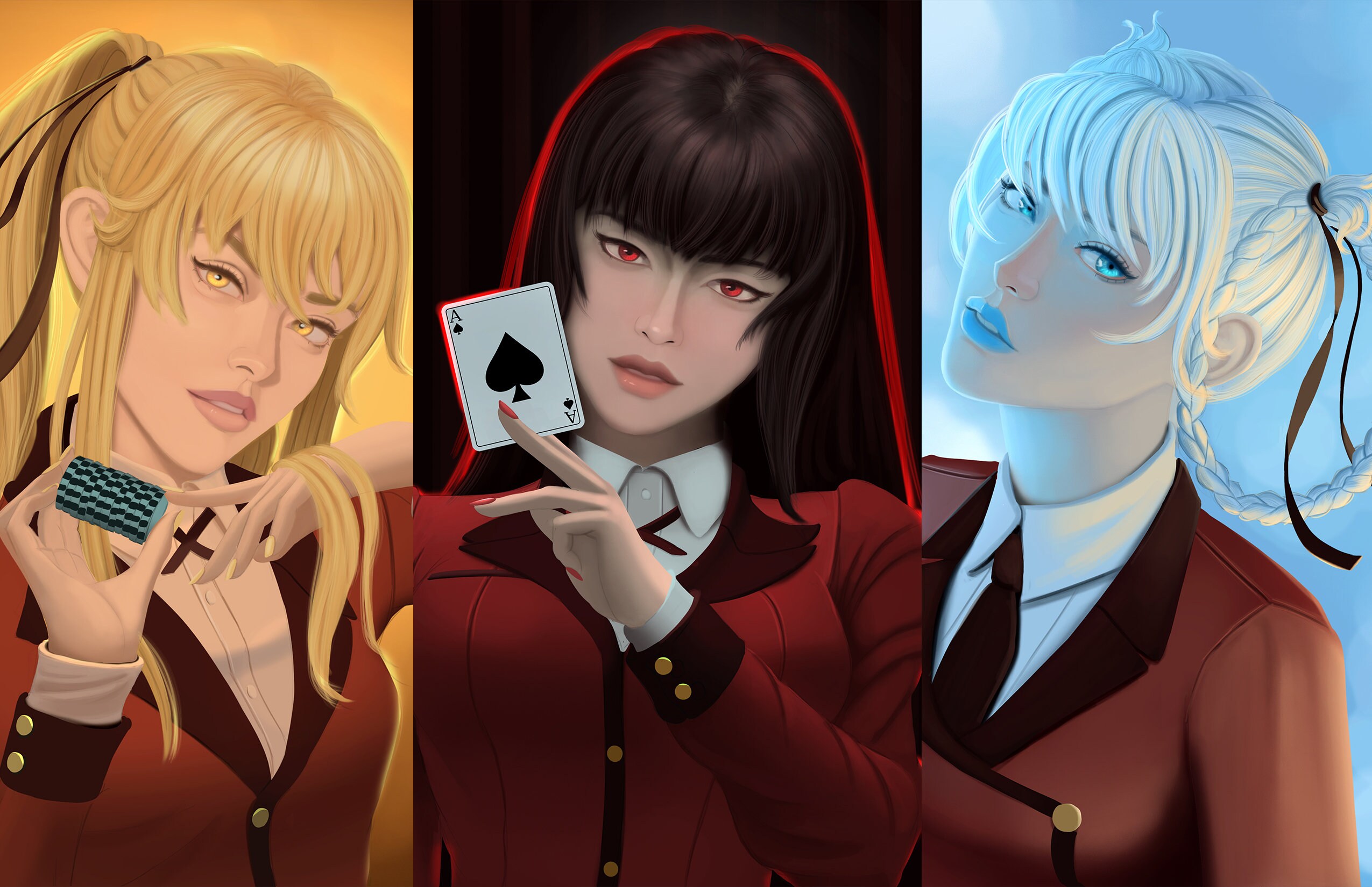 Yumeko and Kirari : r/Kakegurui