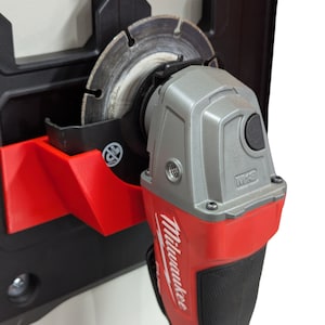 Packout mount for Milwaukee M18 Fuel 4.5&quot; angle grinder - for Packout wall panels - for garage or shop organization and secure storage