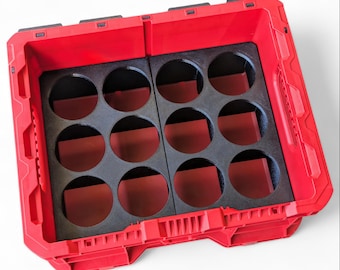 Milwaukee Packout Crate Spray Bottle Holder Insert for detailers or garage organization