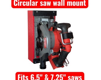 Milwaukee M18 Circular Saw Wall Mount – Fits 6.5” & 7.25” Models