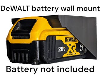 DeWalt 20V/60V Battery Holder: Garage/Workshop Wall Mount