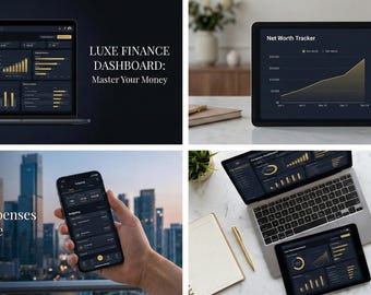 Personal Finance Budget Tracker Google Sheets Template - Debt Savings Investment Income Expense Planner Dashboard