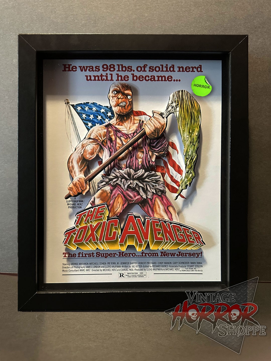 The Toxic Avenger vhs Cover 3D Shadowbox 8x10 / Horror Toxie Troma Etsy