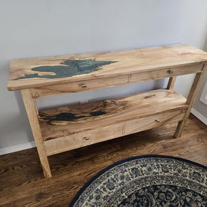 Maple Console Table