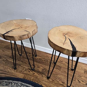 Elm End Table Pair