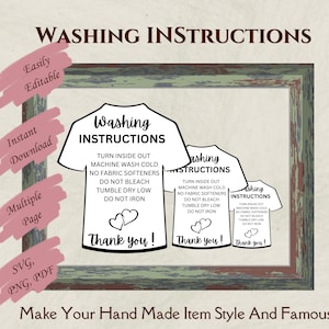 Wasinstructies SVG - Onderhoudskaarten T-shirt - hoe zorg je voor je item - onderhoudsinstructies - vinylonderhoud - htv-wasinstructies