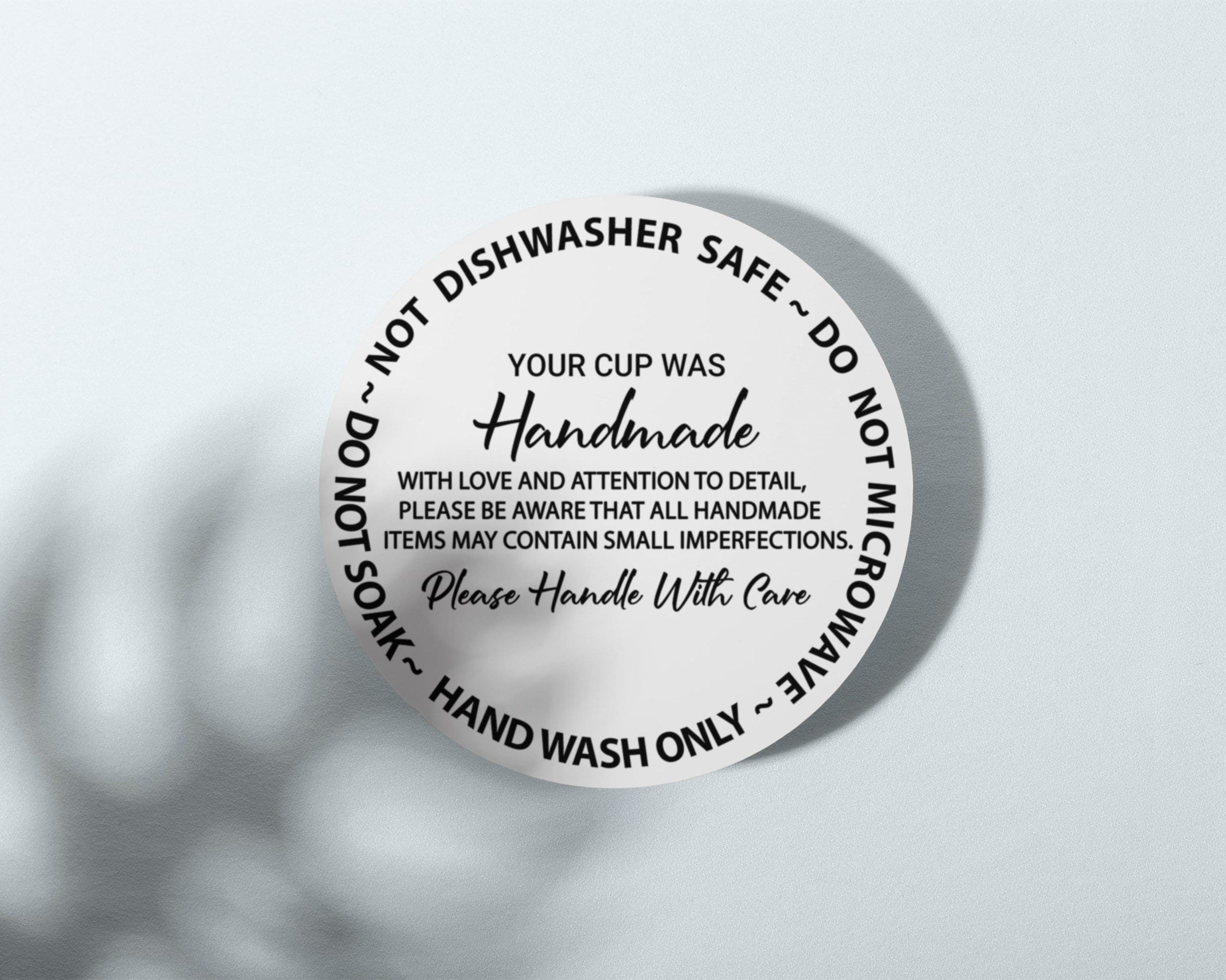 Care Instructions for Vinyl Mugs, Tumbler, Cup, Small Business Supplies ...