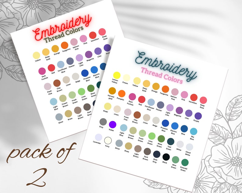 Fantastic Embroidery Thread Color Chart, Simthread Color Chart