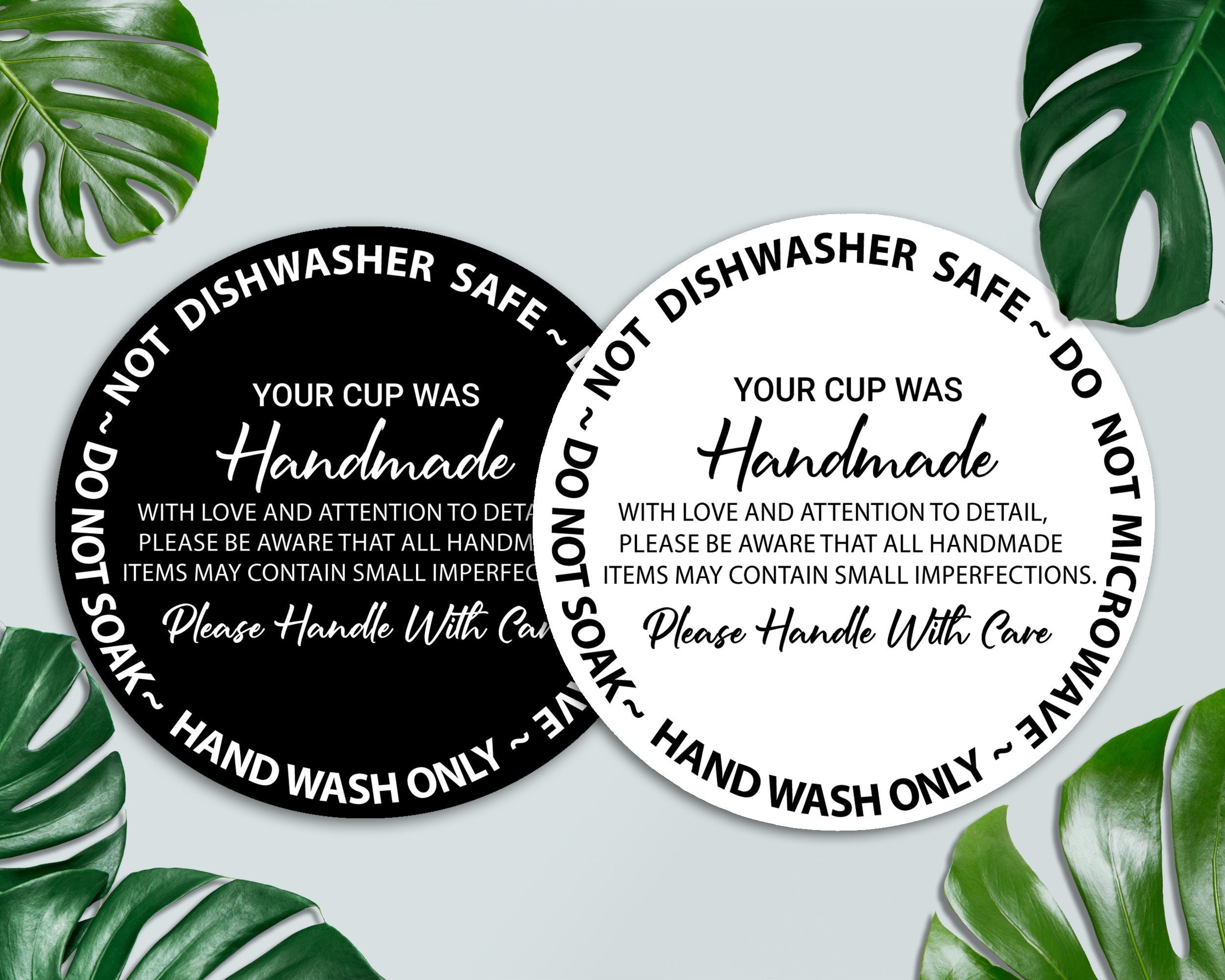 Care Instructions for Vinyl Mugs, Tumbler, Cup, Small Business Supplies