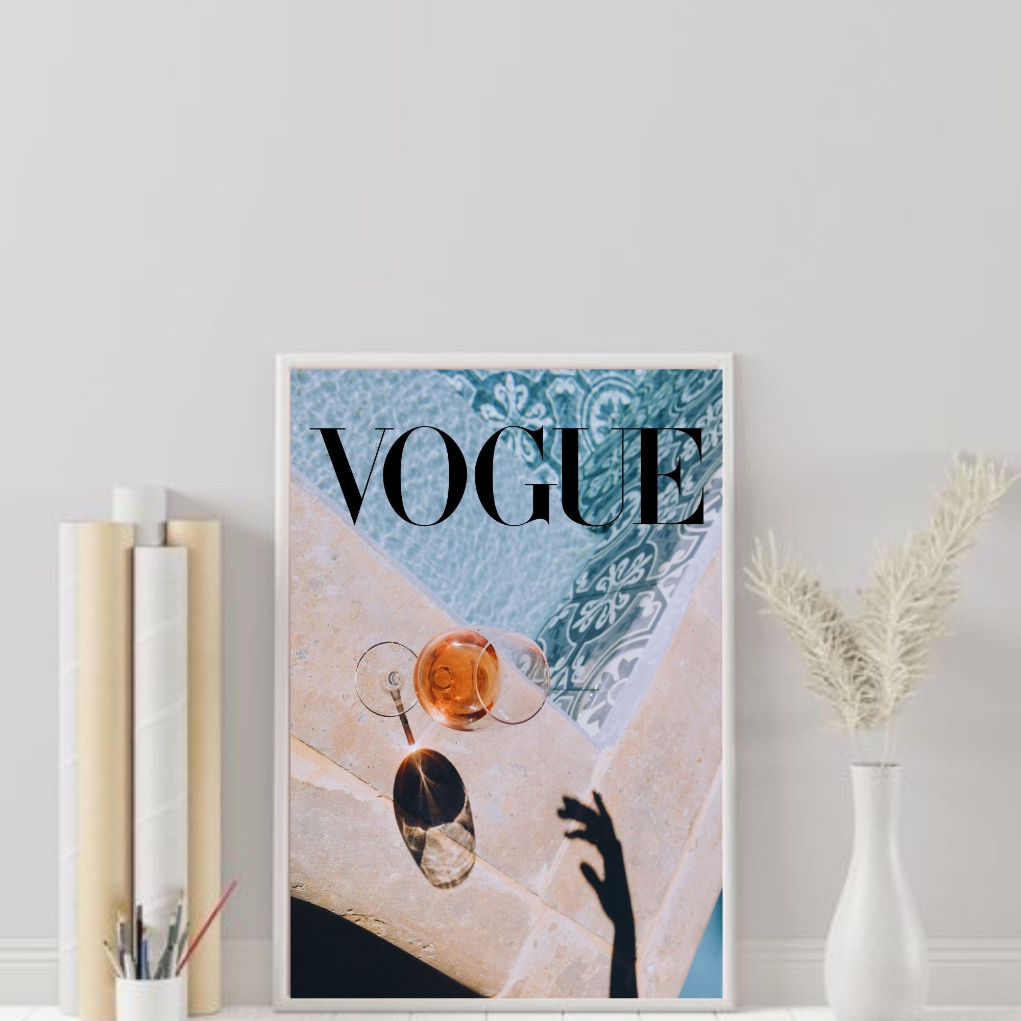 Vogue Poster INSTANT DOWNLOAD, Fashion Wall Art, Luxury Fashion Poster