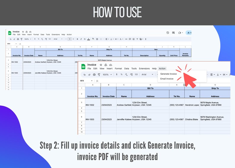 Invoice Template Automated Invoice Generation From Google - Etsy Australia