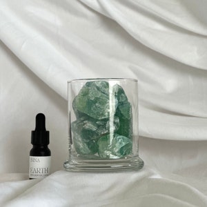 green fluorite crystal diffuser with premium diffuser oil / healing crystals / luxury home fragrance / minimalist home decor / hostess gift