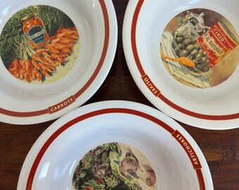Vintage Pottery Barn 'Pasta Rustica' serving bowls