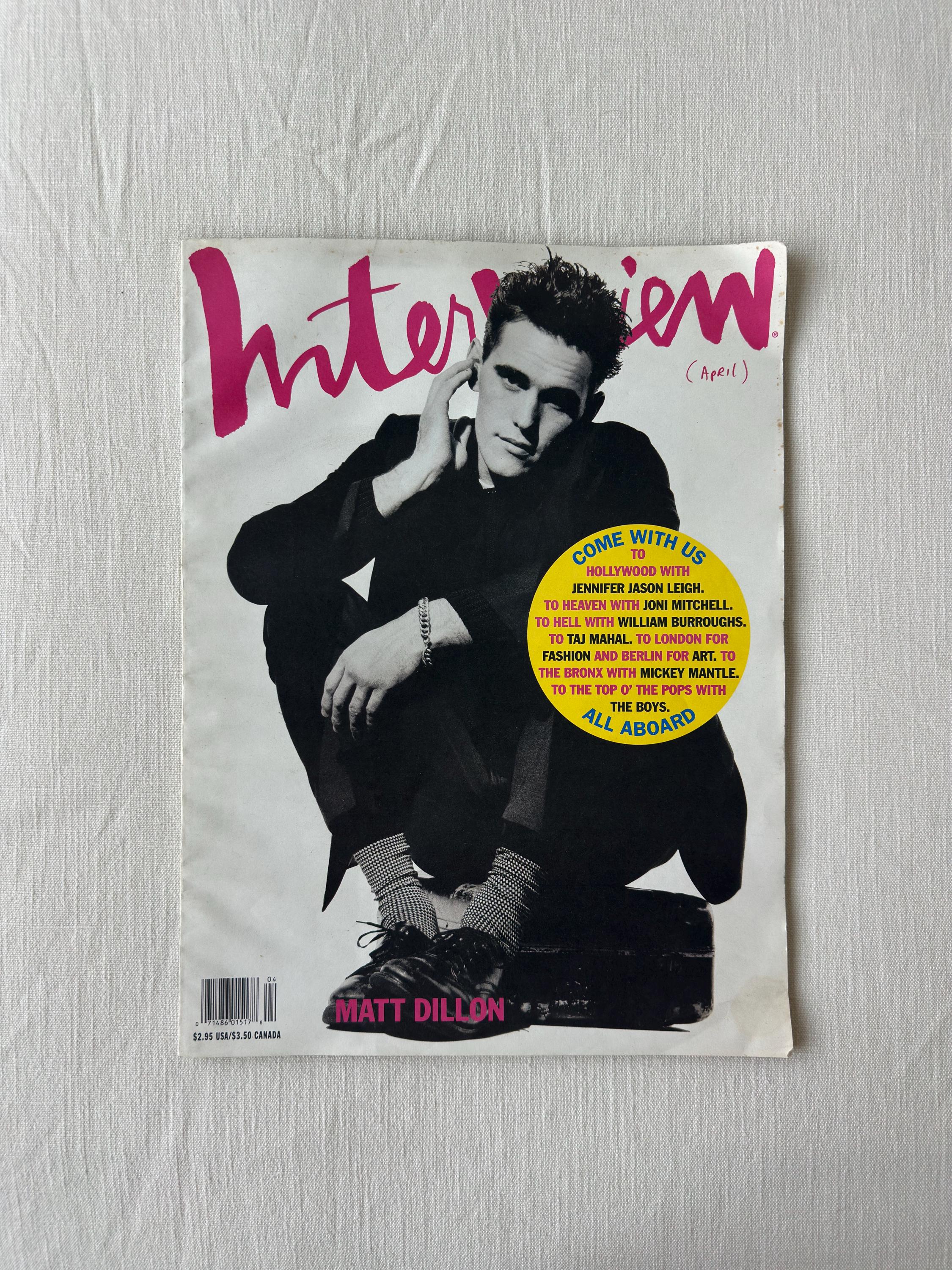 アート・デザイン・音楽 1991 INTERVIEW MAGAZINE MATT DILLON il_fullxfull.7682594969_bm7h.jpg