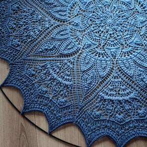Patrón "Mandala Ephemera", Patrón mandala de crochet, patrón mandala, gráfico gráfico solamente, diagrama gráfico