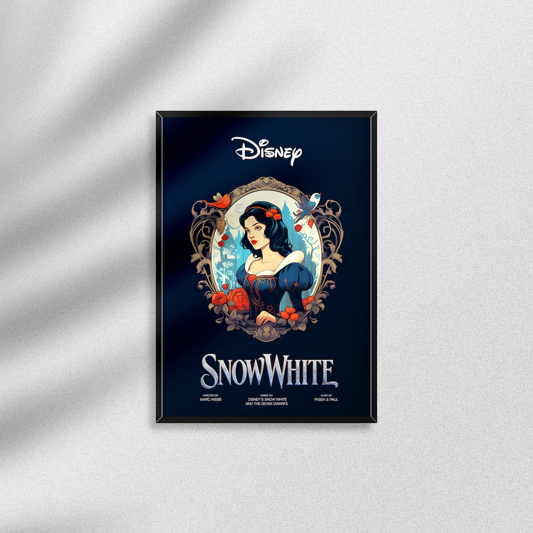 Snow White Print Movie Poster Printable Wall Art Poster Digital snow-white-print-movie-poster-printable-wall-art-poster-digital