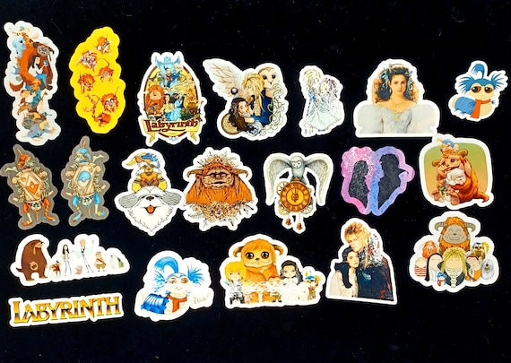 Labyrinth Movie Stickers: Water-Resistant or Waterproof Vinyl Decals -pack of 20