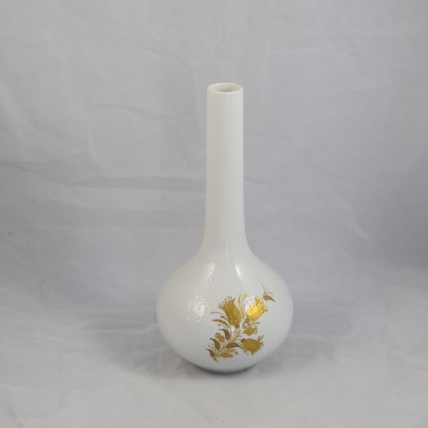 Rosenthal Studio Linie Design Björn Wiinblad Romanze Keulenvase Golddekor 26 cm