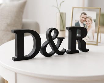 Personalised Letters – Decorative Sign, Couples’ Initials, Names, Words, Freestanding Decor, Gift for a Loved One