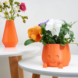 Happy face Pot for plants | Smiling pot | Cute funny plant pot | Houseplant pot | Smiling face pot |  Happy planter | Succulents & cacti pot