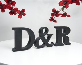 Letras personalizadas: letrero decorativo, iniciales de pareja, nombres, palabras, decoración independiente, regalo para un ser querido