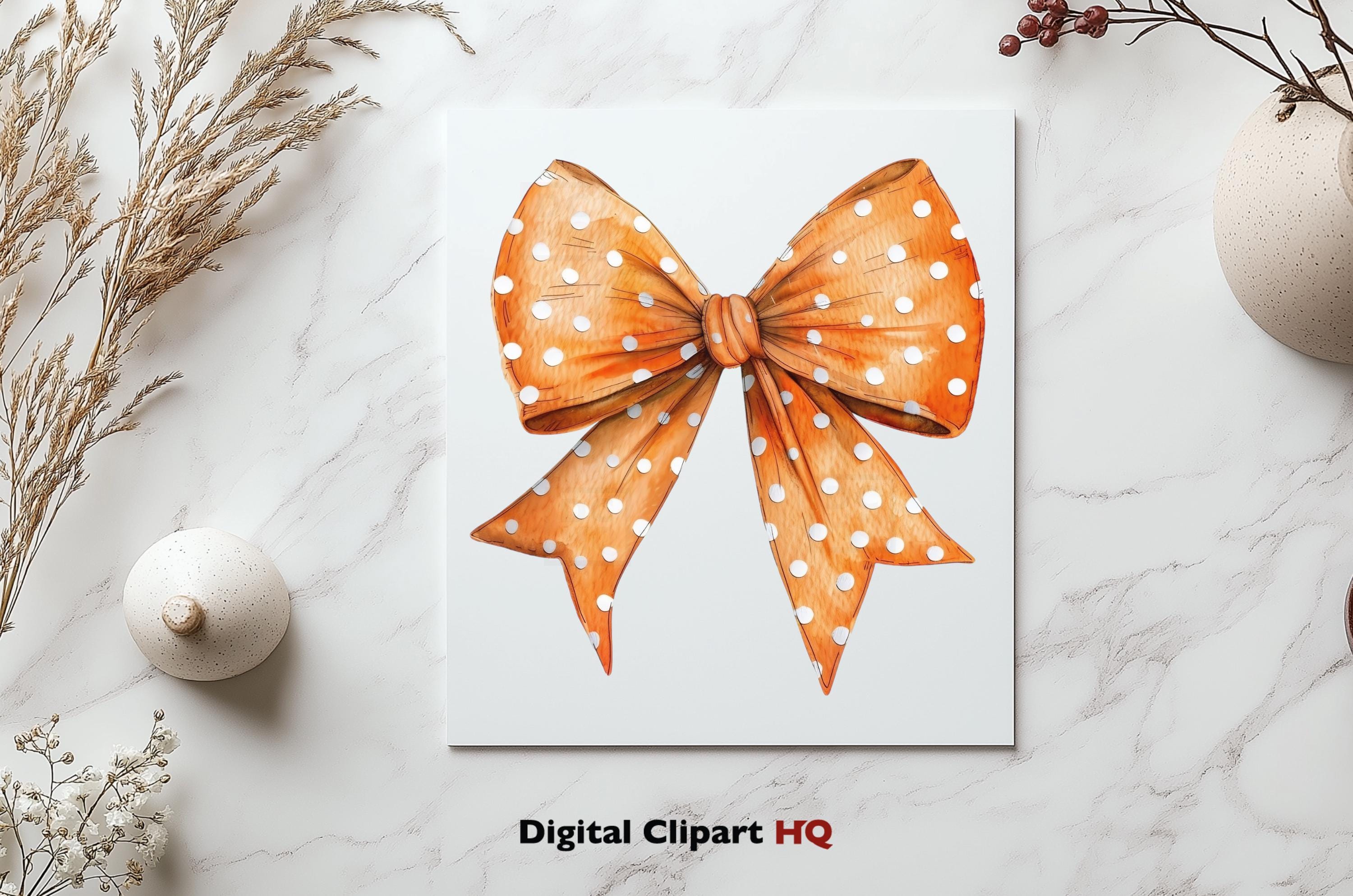 Autumn Bow Clipart Bundle | Fall Themed Bows | Digital Download PNG ...