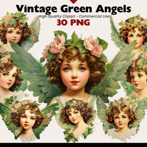 Vintage Angel Clipart, Classic Angel PNG Illustrations, Old-fashioned Cherub Watercolor, Timeless Putti Clipart, Antique Stickers Digitals