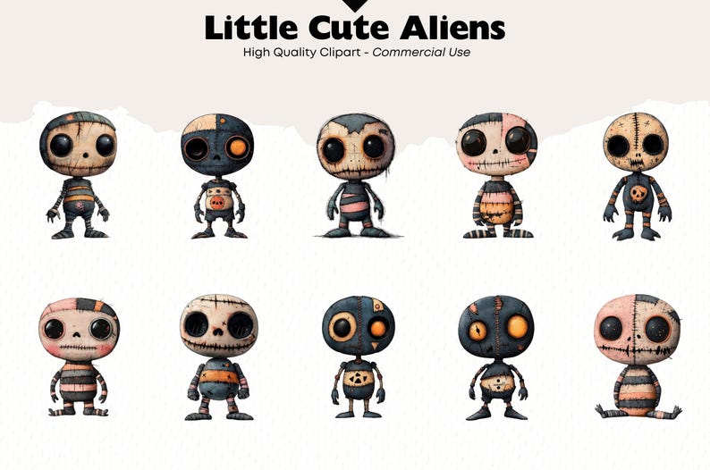 Cute Alien Clipart Fantasy Monster Png Watercolor Extraterrestrial ...