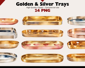 Imágenes prediseñadas de bandeja dorada, bandeja para velas PNG, exhibidor de velas de Adviento plateado, elegante decoración de cocina, imágenes prediseñadas navideñas rústicas PNG