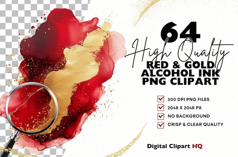 Red Ink Aet Red Gold Alcohol Ink Clipart, Abstract Ink Textures PNG, Luxury Red Ink ...