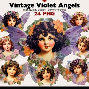 Vintage Angel Clipart, Classic Angel PNG Illustrations, Old-fashioned Cherub Watercolor, Timeless Putti Clipart, Antique Stickers Digitals
