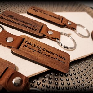 keychain wood engraving