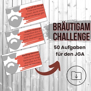 Desafío JGA para hombres: 50 divertidas tareas JGA para imprimir. Desafío fotográfico para hombres.