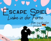 Escape Spiel deutsch zum selbst ausdrucken / Spiel für Paare oder zum Spieleabend /Last-Minute Geschenk zum Valentinstag oder Jahrestag