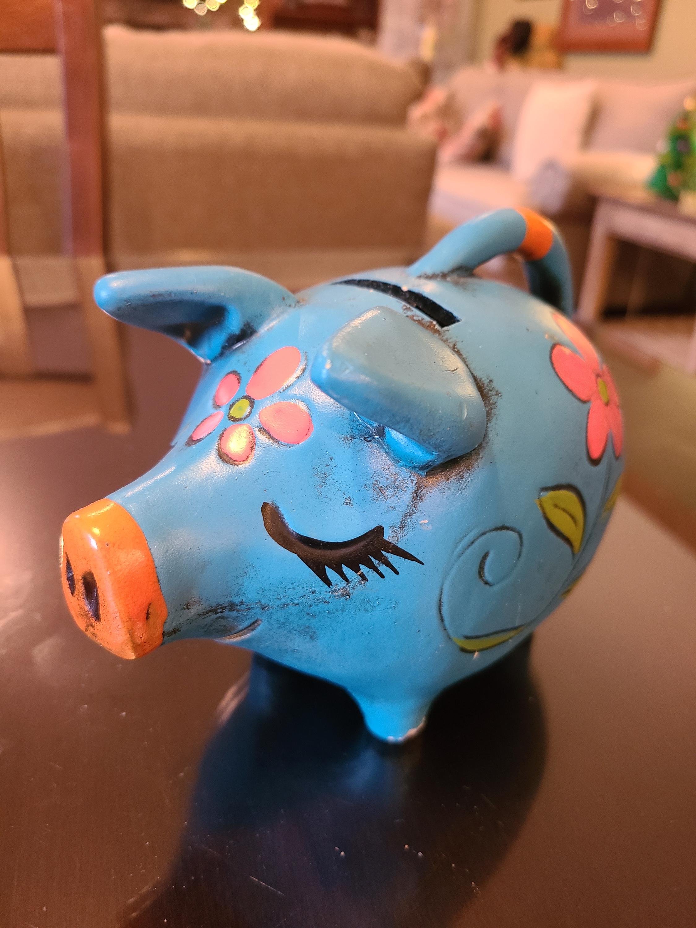 Chalkware Pig - Etsy