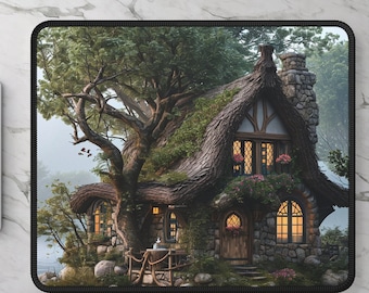 Cottagecore Mouse Pad decoración de la oficina en el hogar o regalo de decoración del escritorio del hogar para cualquier ocasión regalo de alfombrilla de ratón para juegos para cualquier persona con un diseño relajante