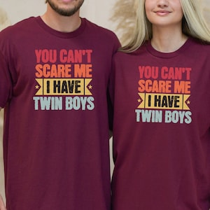 mom shirt dad shirt twin mom tshirt mom of twins mom shirt christmas gift mothers day fathers day gift dad of twins couples shirt funny tee
