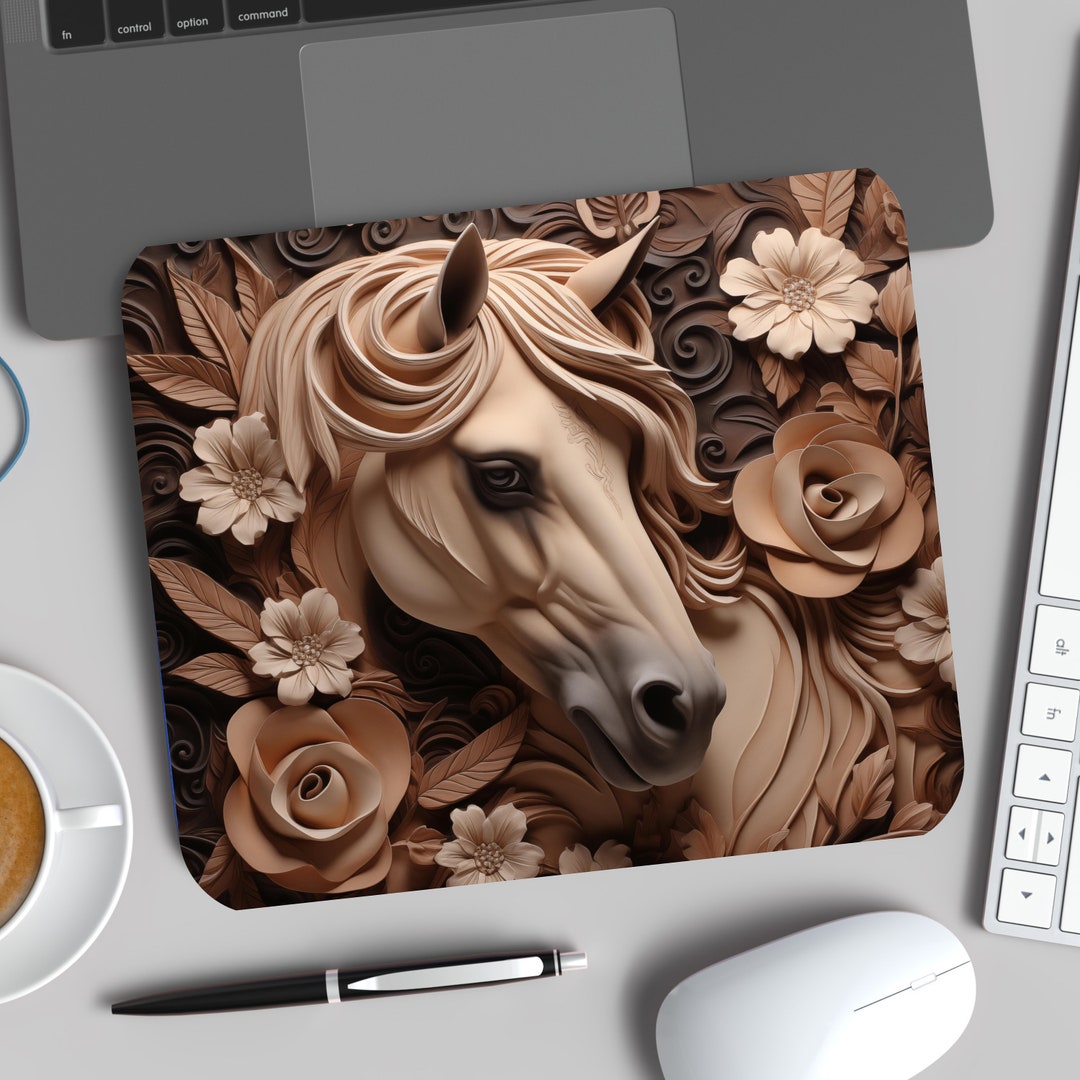 3D Horse Mouse Pad Horse Scene Mouse Pad for Horse Lover Gift Etsy