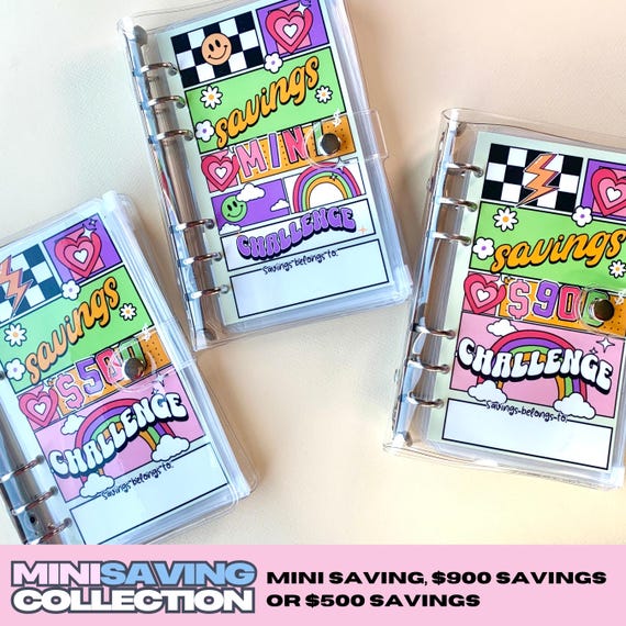 Retro Mini Savings Challenge: A6 Laminated Trackers