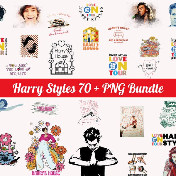 Más de 70 paquetes de Harry Styles, diseños PNG de Harry Styles, mercancía de Harry Style, azúcar de sandía, Love On Tour 2023, lista de canciones de Harry's House