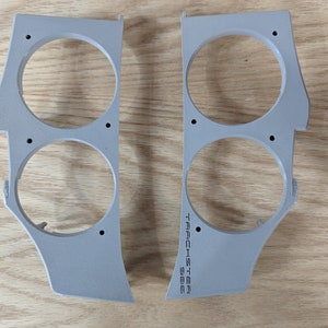 Porsche Boxster 986 Rear Storage Compartment 3.5&quot; Speaker Brackets Pair (PETG)