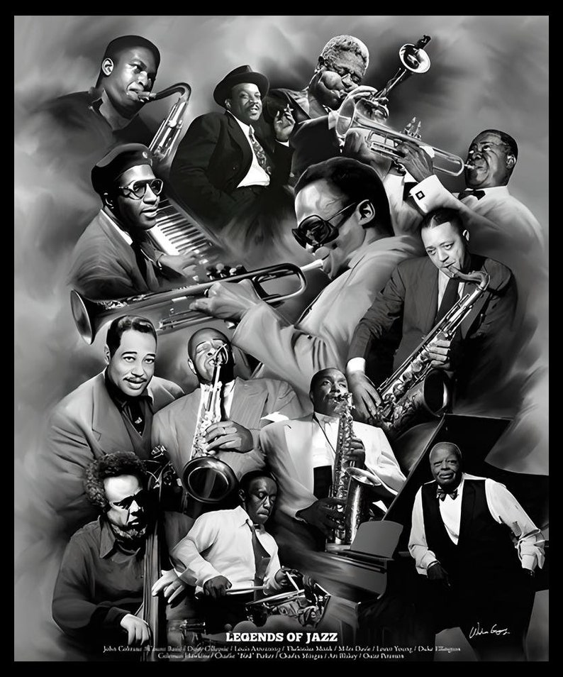 Legends Musicians Legends of Jazz by Wishum Gregory / Inspirational Art / African ...